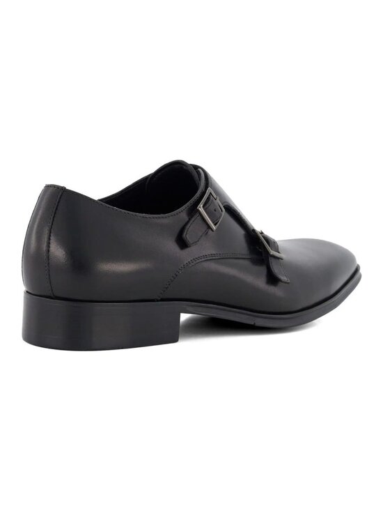 SD1 - Dune London Situation Black Leather Double Monk Strap Shoes Men’s 42/9 NIB